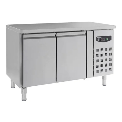 TABLE FRIGO RÉFRIGÉRÉE INOX 2 PORTES